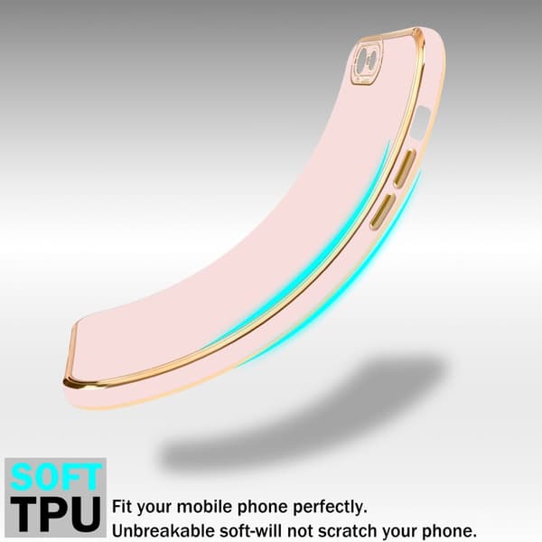iPhone 6 / 6S Fodral Skal av flexibel TPU-silikon och med kameraskydd Case Cover