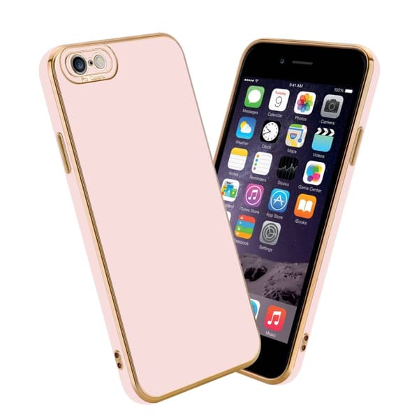 iPhone 6 / 6S Fodral Skal av flexibel TPU-silikon och med kameraskydd Case Cover