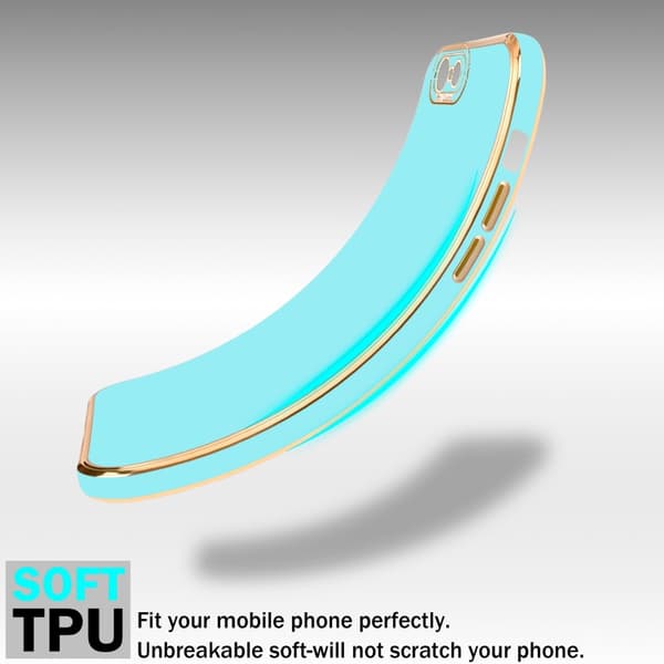 iPhone 6 / 6S Fodral Skal av flexibel TPU-silikon och med kameraskydd Case Cover