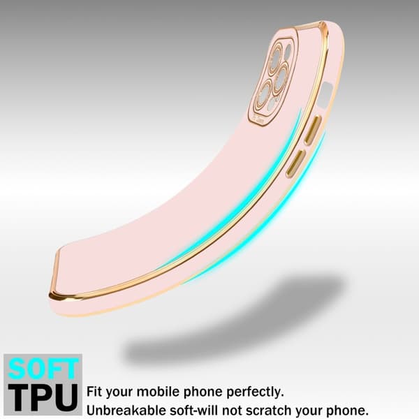 iPhone 12 PRO MAX Fodral Skal av flexibel TPU-silikon och med kameraskydd Case Cover