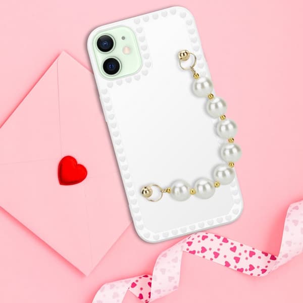 iPhone 12 MINI Suojakuori Suojakotelo Joustavasta TPU-silikonista valmistettu suojakuori jossa on ranneketju