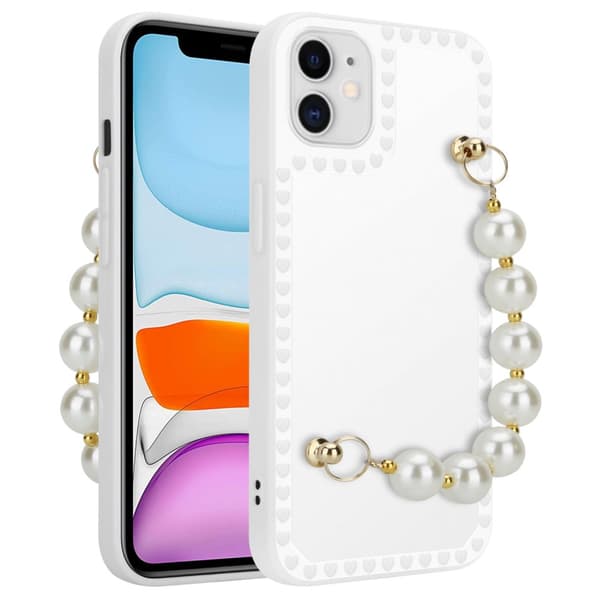 Skyddsfodral för iPhone 11 Fodral Skal av flexibelt TPU-silikon med kedja för handleden Mobilskydd