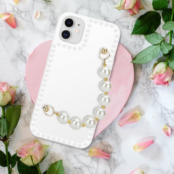 Skyddsfodral för iPhone 11 Fodral Skal av flexibelt TPU-silikon med kedja för handleden Mobilskydd