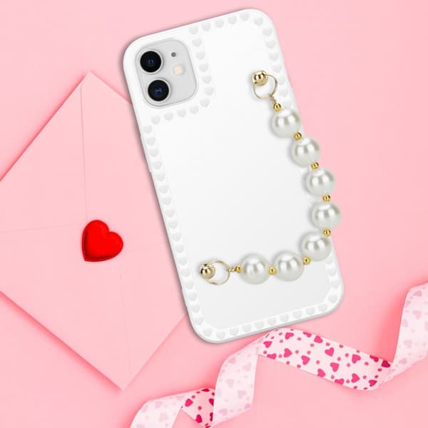 Skyddsfodral för iPhone 11 Fodral Skal av flexibelt TPU-silikon med kedja för handleden Mobilskydd