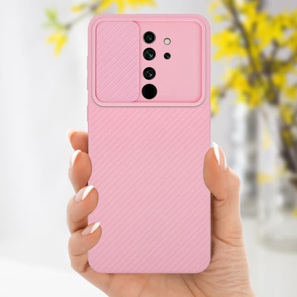 Xiaomi RedMi NOTE 8 PRO Suojakuori Suojakotelo joka on valmistettu joustavasta TPU-silikonista ja jossa on kameran suojaus