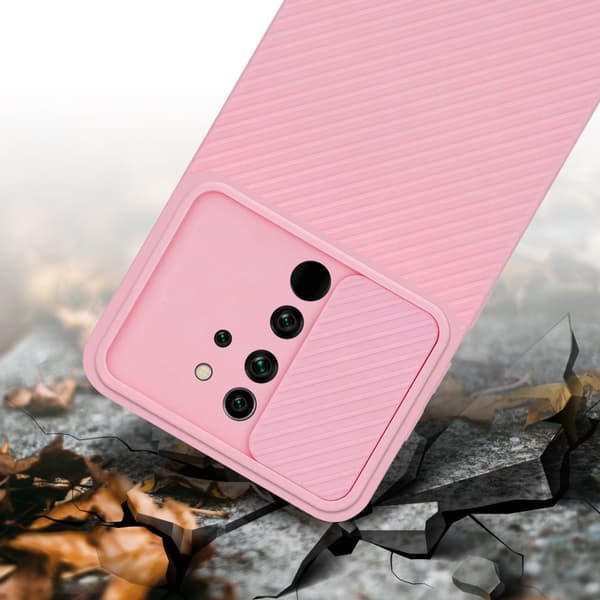 Xiaomi RedMi NOTE 8 PRO Suojakuori Suojakotelo joka on valmistettu joustavasta TPU-silikonista ja jossa on kameran suojaus