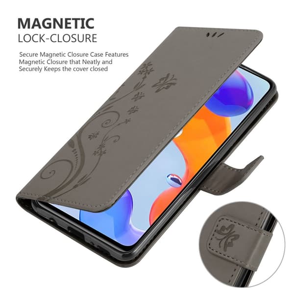 Xiaomi RedMi NOTE 11 PRO 4G / 5G Pungetui Cover Blomster ()