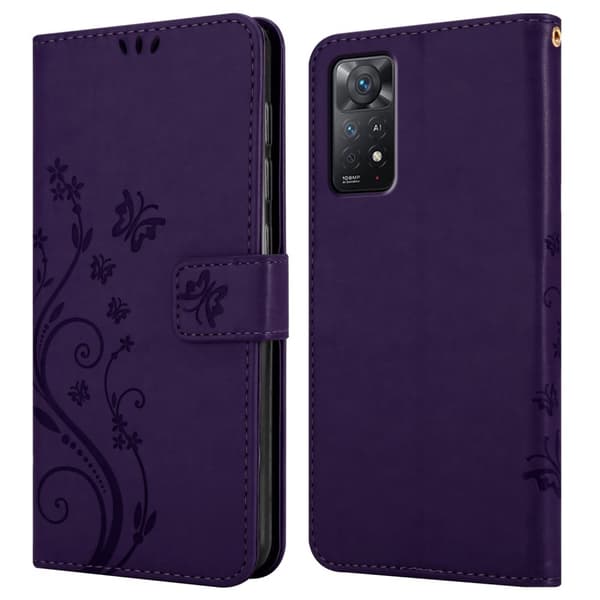 Xiaomi RedMi NOTE 11 PRO 4G / 5G Pungetui Cover Blomster ()