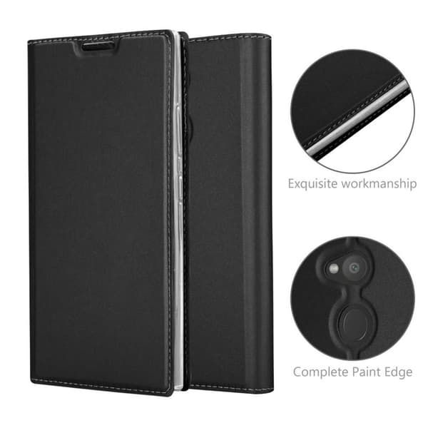 Deksel til Sony Xperia L2 Lommebokdeksel med magnetisk lukking, stativfunksjon og kortlomme