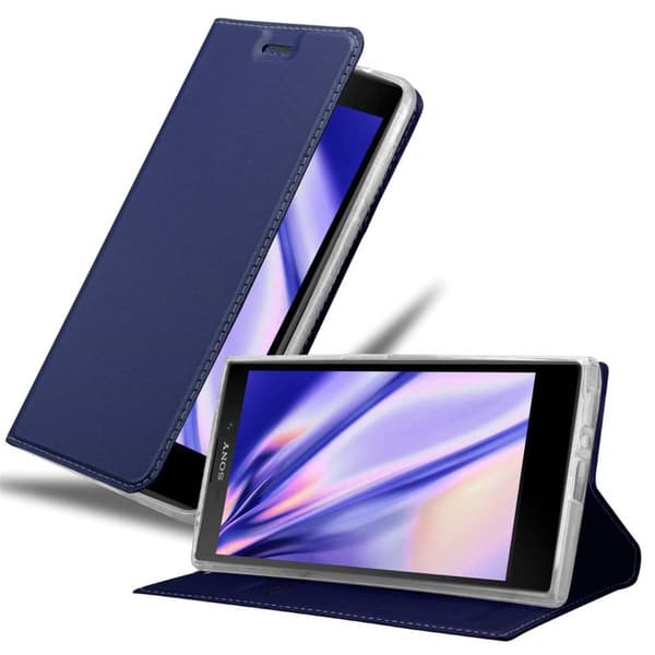 Deksel til Sony Xperia L2 Lommebokdeksel med magnetisk lukking, stativfunksjon og kortlomme