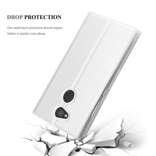 Deksel til Sony Xperia L2 Lommebokdeksel med magnetisk lukking, stativfunksjon og kortlomme