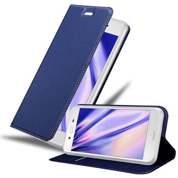 Deksel til Sony Xperia X Lommebokdeksel med magnetisk lukking, stativfunksjon og kortlomme