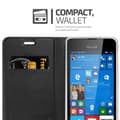 Miniatyrbilde 7 av 11: Deksel til Nokia Lumia 550 Lommebokdeksel med magnetisk lukking, stativfunksjon og kortlomme