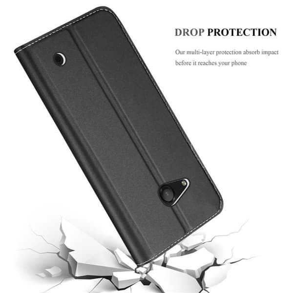 Nokia Lumia 550 Suojakotelo Suojakuori Lompakkokotelo Matkapuhelinkotelo jossa magneettisuljenta, jalusta-toiminto ja korttitasku