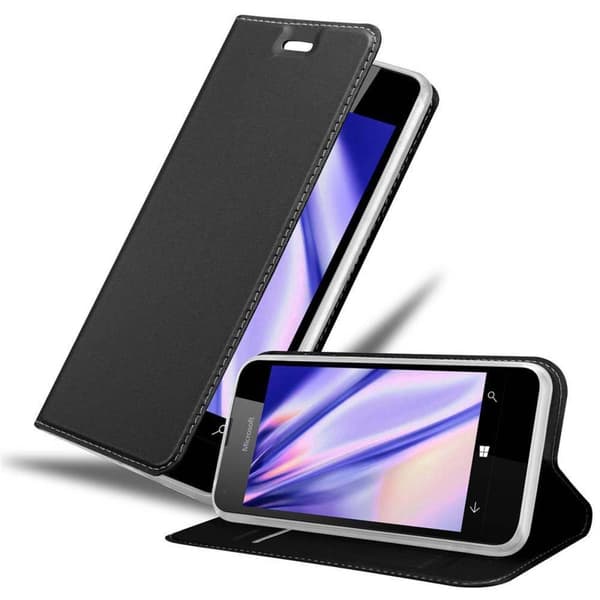 Deksel til Nokia Lumia 550 Lommebokdeksel med magnetisk lukking, stativfunksjon og kortlomme