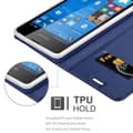 Miniatyrbilde 9 av 11: Deksel til Nokia Lumia 550 Lommebokdeksel med magnetisk lukking, stativfunksjon og kortlomme