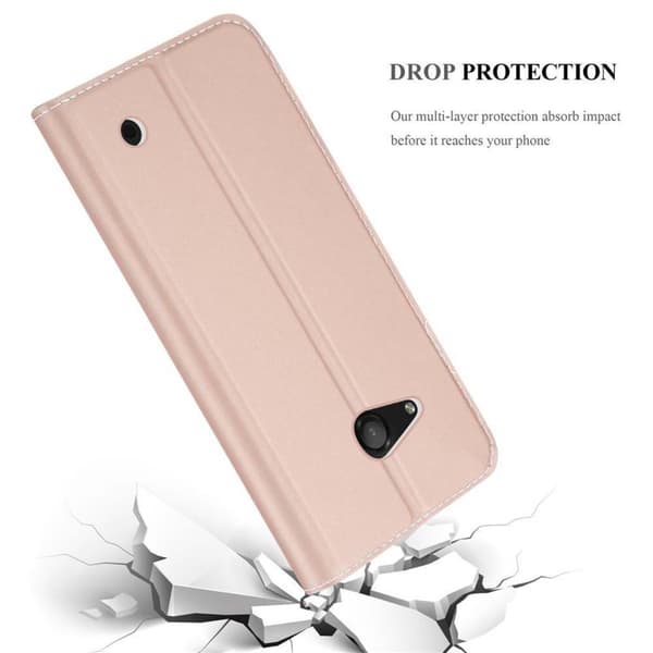 Nokia Lumia 550 Suojakotelo Suojakuori Lompakkokotelo Matkapuhelinkotelo jossa magneettisuljenta, jalusta-toiminto ja korttitasku