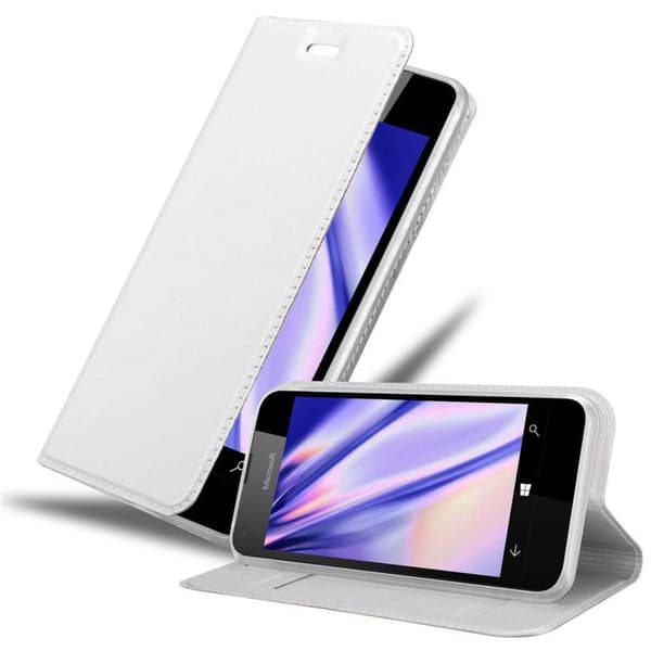 Deksel til Nokia Lumia 550 Lommebokdeksel med magnetisk lukking, stativfunksjon og kortlomme