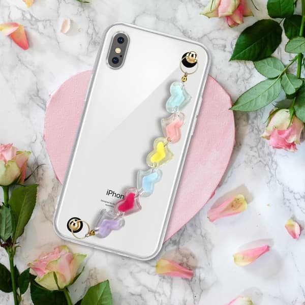 Deksel til iPhone XS MAX Silikondeksel med håndleddslenke