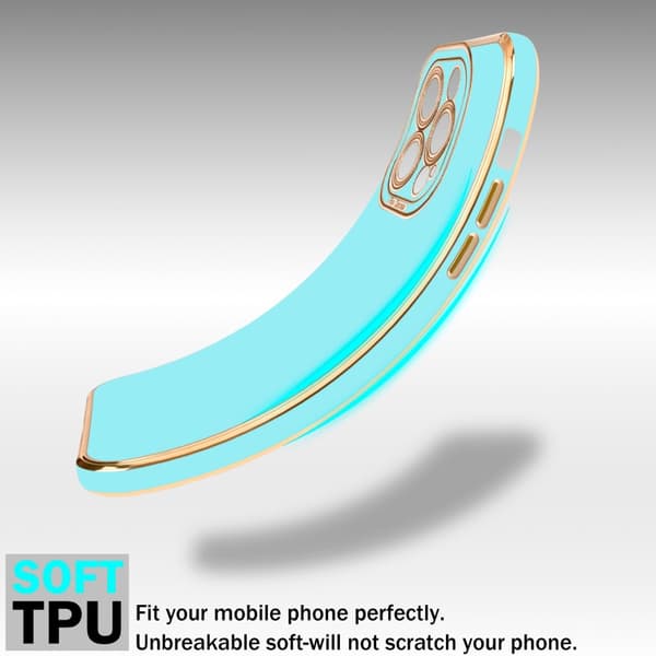 iPhone 13 PRO Fodral Skal av flexibel TPU-silikon och med kameraskydd Case Cover