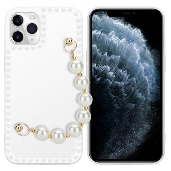 Deksel til iPhone 11 PRO Silikondeksel med håndleddslenke