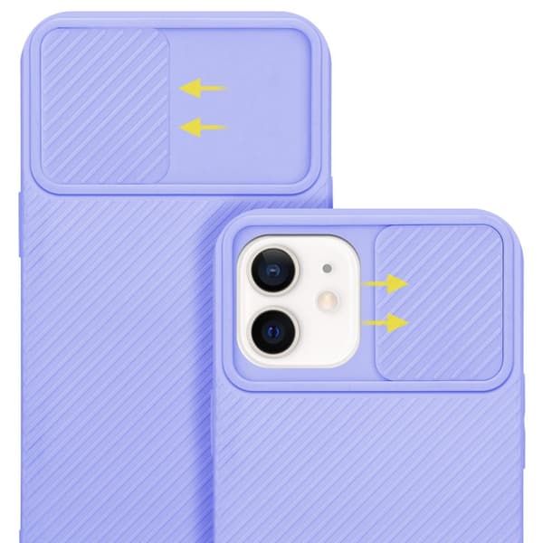 iPhone 12 Skal Fodral av flexibel TPU-silikon och med kameraskydd Mobilskydd Case Cover
