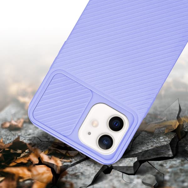 iPhone 12 Skal Fodral av flexibel TPU-silikon och med kameraskydd Mobilskydd Case Cover