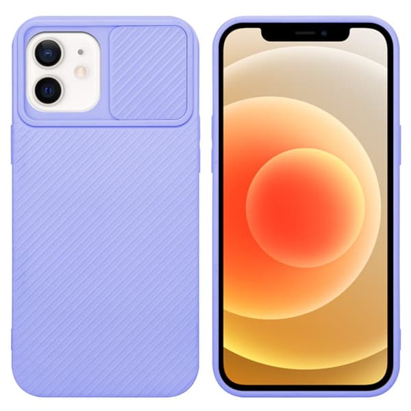 iPhone 12 Skal Fodral av flexibel TPU-silikon och med kameraskydd Mobilskydd Case Cover