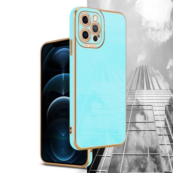 iPhone 12 PRO Suojakuori Suojakotelo joka on valmistettu joustavasta TPU-silikonista ja jossa on kameran suojaus