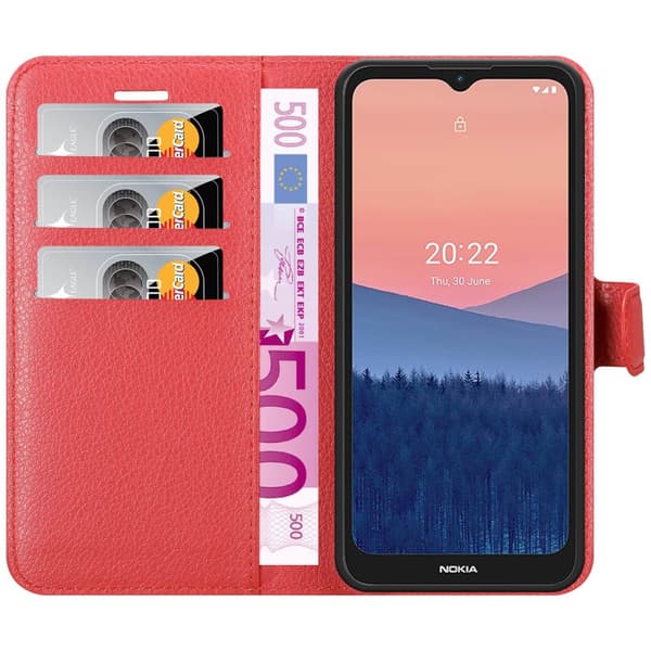 Nokia C21 Suojakotelo Lompakkokotelo Matkapuhelinkotelo Suojakuori jossa magneettisuljenta, jalusta-toiminto ja korttitasku
