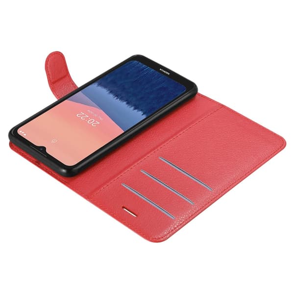 Nokia C21 Suojakotelo Lompakkokotelo Matkapuhelinkotelo Suojakuori jossa magneettisuljenta, jalusta-toiminto ja korttitasku