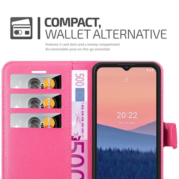 Nokia C21 Suojakotelo Lompakkokotelo Matkapuhelinkotelo Suojakuori jossa magneettisuljenta, jalusta-toiminto ja korttitasku