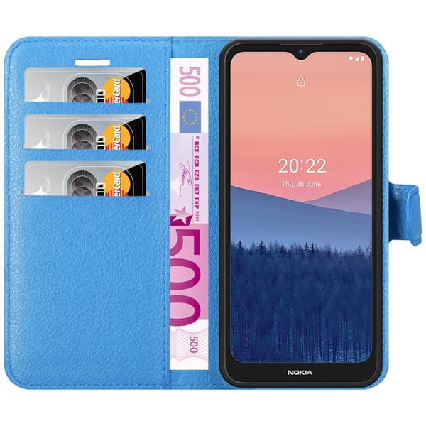 Nokia C21 Suojakotelo Lompakkokotelo Matkapuhelinkotelo Suojakuori jossa magneettisuljenta, jalusta-toiminto ja korttitasku