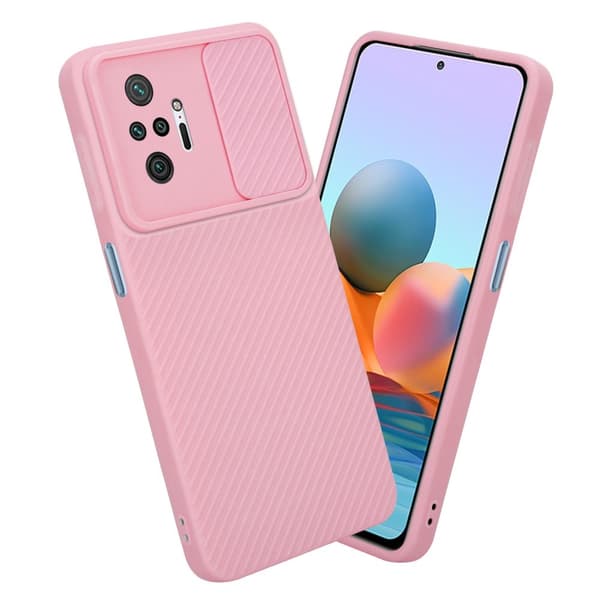 Xiaomi RedMi NOTE 10 PRO Skal Fodral av flexibel TPU-silikon och med kameraskydd Mobilskydd Case Cover