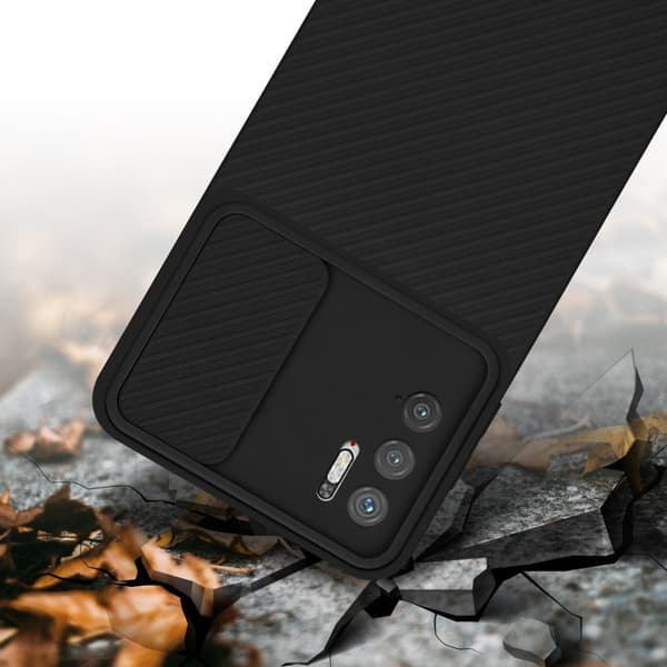 Xiaomi RedMi NOTE 10 5G / POCO M3 PRO 5G Skal Fodral av flexibel TPU-silikon och med kameraskydd Mobilskydd Case Cover