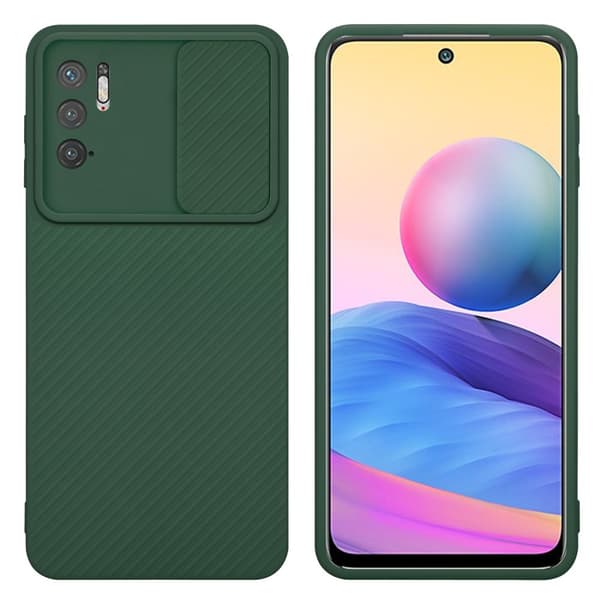 Xiaomi RedMi NOTE 10 5G / POCO M3 PRO 5G Skal Fodral av flexibel TPU-silikon och med kameraskydd Mobilskydd Case Cover