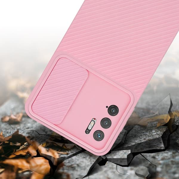 Xiaomi RedMi NOTE 10 5G / POCO M3 PRO 5G Skal Fodral av flexibel TPU-silikon och med kameraskydd Mobilskydd Case Cover