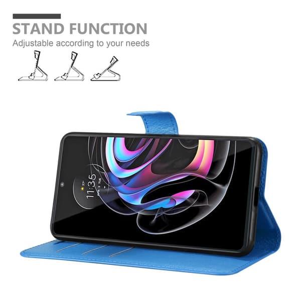 Deksel til Motorola EDGE 20 PRO / EDGE S PRO Lommebokdeksel med magnetisk lukking, stativfunksjon og kortlomme