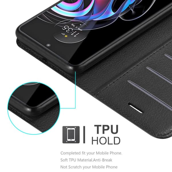 Deksel til Motorola EDGE 20 PRO / EDGE S PRO Lommebokdeksel med magnetisk lukking, stativfunksjon og kortlomme