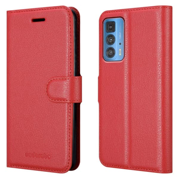 Deksel til Motorola EDGE 20 PRO / EDGE S PRO Lommebokdeksel med magnetisk lukking, stativfunksjon og kortlomme