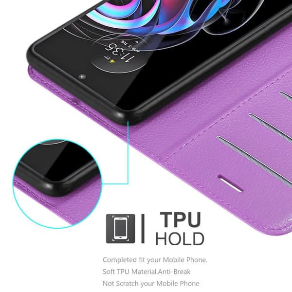 Deksel til Motorola EDGE 20 PRO / EDGE S PRO Lommebokdeksel med magnetisk lukking, stativfunksjon og kortlomme