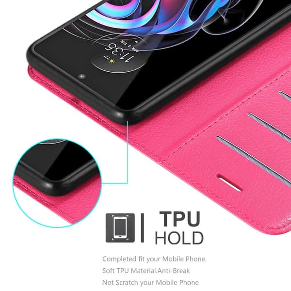 Deksel til Motorola EDGE 20 PRO / EDGE S PRO Lommebokdeksel med magnetisk lukking, stativfunksjon og kortlomme