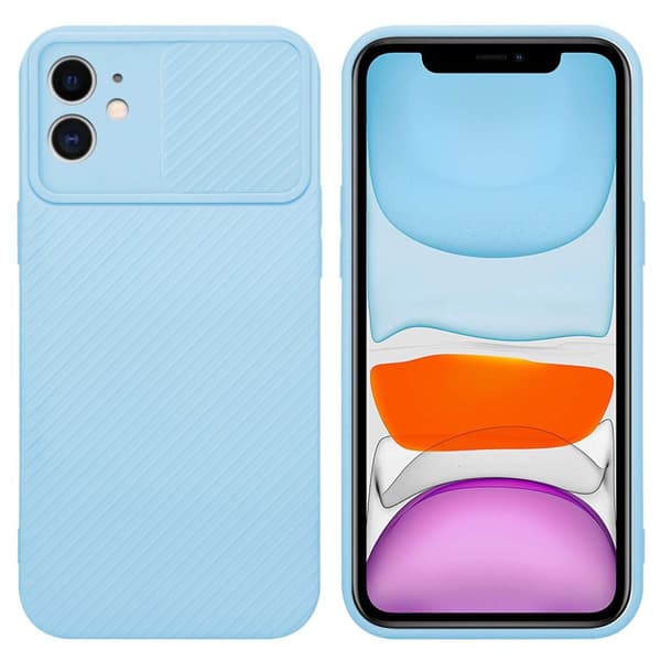 Deksel til iPhone 11 med kamerabeskyttelse Bonbon blå