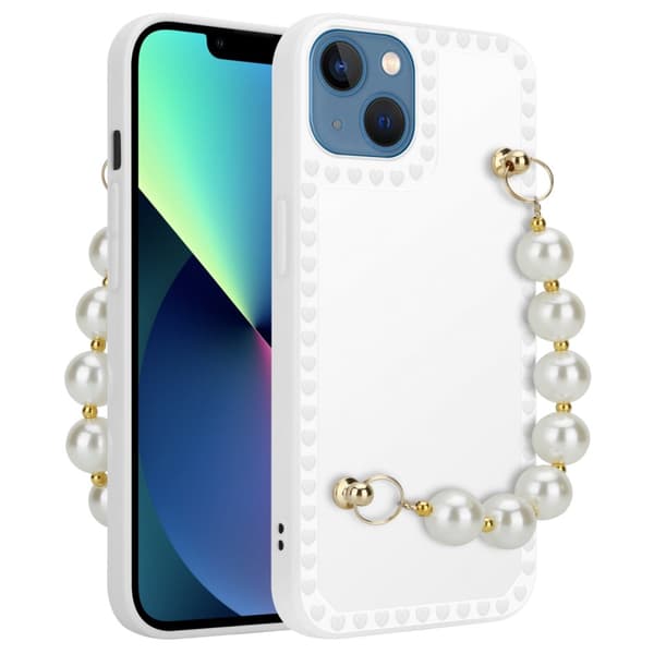 iPhone 13 Suojakuori Suojakotelo Joustavasta TPU-silikonista valmistettu suojakuori jossa on ranneketju