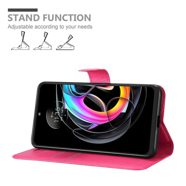 Motorola EDGE 20 LITE / FUSION Suojakotelo Lompakkokotelo Matkapuhelinkotelo Suojakuori jossa magneettisuljenta, jalusta-toiminto ja korttitasku
