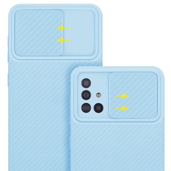 Samsung Galaxy A51 4G / M40s Skal Fodral av flexibel TPU-silikon och med kameraskydd Mobilskydd Case Cover