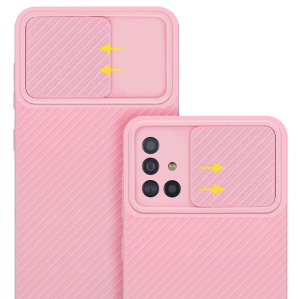 Samsung Galaxy A51 4G / M40s Skal Fodral av flexibel TPU-silikon och med kameraskydd Mobilskydd Case Cover
