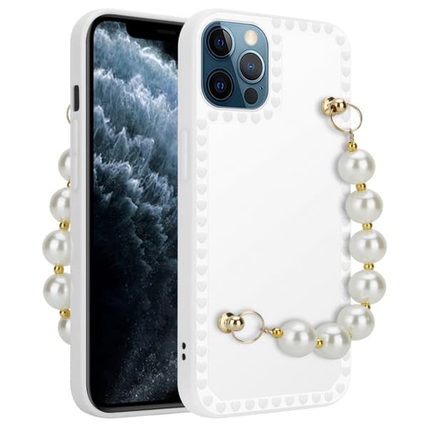 Deksel til iPhone 12 PRO Silikondeksel med håndleddslenke