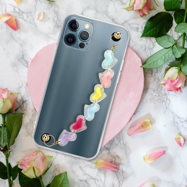 Deksel til iPhone 12 PRO Silikondeksel med håndleddslenke