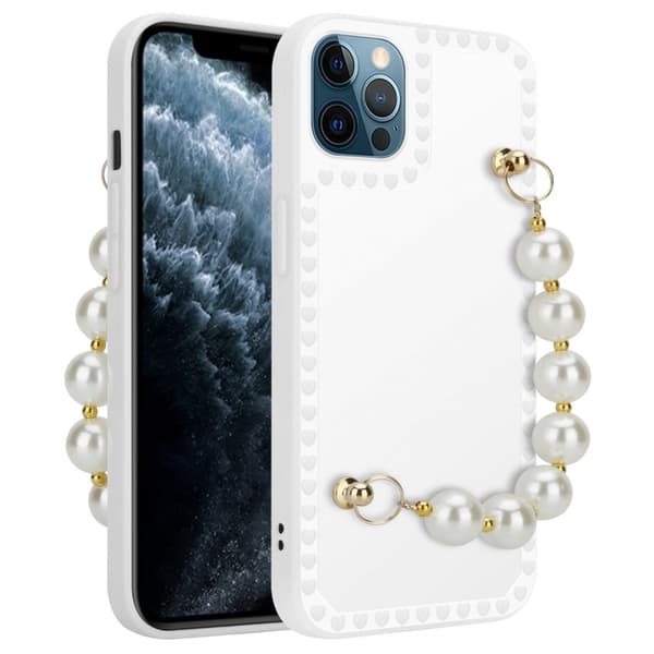 Deksel til iPhone 12 PRO MAX Silikondeksel med håndleddslenke